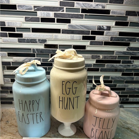Rae Dunn Set of 3 Easter Canisters - Picture 1 of 1